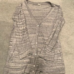 J Crew Space Dye 6 Button Cardigon